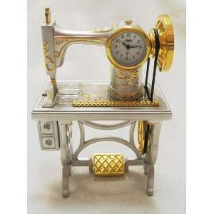  Two tone Sewing Machine Clock