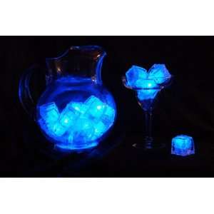 Set of 12 Litecubes BLUE Light up LED Ice Cubes  Kitchen 