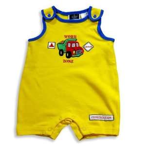 The Mayfair Company   Infant Boys Romper, Yellow, Blue (Size 18Months)