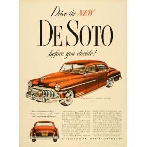  1950 Ad DeSoto Gyrol Fluid Drive TipToe Hydraulic Shift 