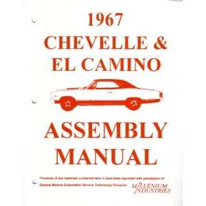  1967 CHEVROLET CHEVELLE EL CAMINO Assembly Manual Book 