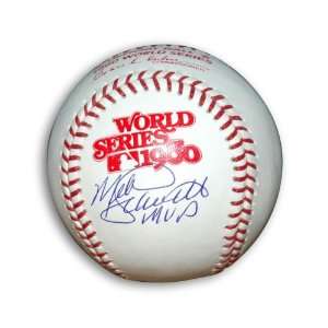  Mike Schmidt Signed 1980 World Series Baseball with MVP 