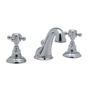   Country Bath Double Handle Widespread Lavatory Faucet with Metal Cros