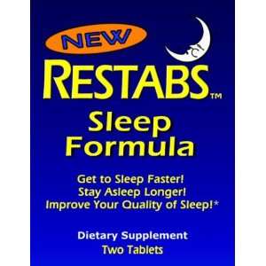  RESTABS Sleep Formula Two Tablet Travel Packet Health 