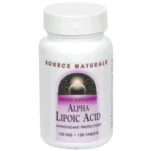   Naturals Alpha Lipoic Acid, 100 mg, Tablets, 120 tablets (Pack of 2