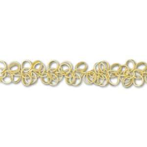  Satin Hamilton Gold Plated Round Links on Round Cable 