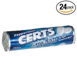 Certs Peppermint, 0.72 Ounces (Pack of 24)  Grocery 