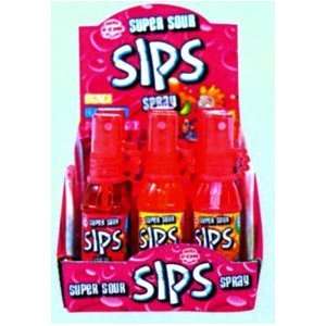 Super Sour Sips Spray Candy 12 Count  Grocery & Gourmet 