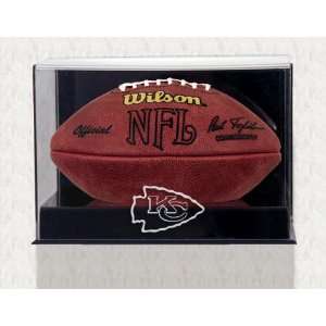 Wall Mounted Chiefs Logo Football Display Case Sports 