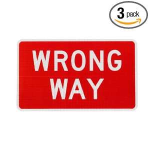  Elderlee, Inc. 9030.51103 Wrong Way Sign, MUTCD R5 1A .100 