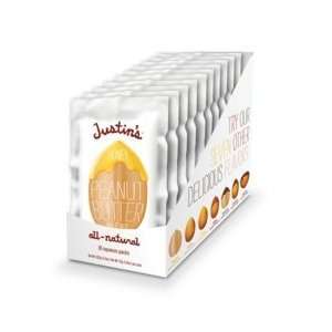 Justins Honey Peanut Butter Blend All Natural Squeeze Packs, 10 
