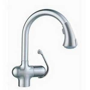   Grohe Ladylux Pullout Spray Deck Mount Kitchen Sink Faucet RealSteel