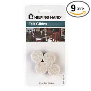  HELPING HANDS 8 Count 7/8 Ivory Felt Glides Sold in packs 