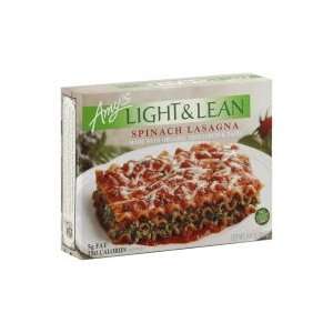 Amys Light & Lean Lasagna Spinach, 8 Oz (Pack of 12)  