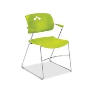  Safco Veer 4286GS Flex Back Stack Chair with Arm   Grass 