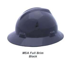  MSA Full Brim V Guard Hard Hat with Ratchet Suspension 