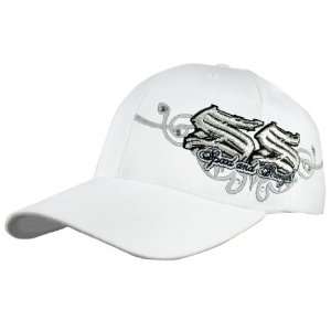    SPEED & STRENGTH TO THE NINES MOTORCYCLE HAT WHITE Automotive