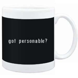 Mug Black  Got personable?  Adjetives 