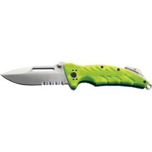 Ontario XR1 (Safety Green) Xtreme Rescue Tool 3.375 Combo Edge, Glass 