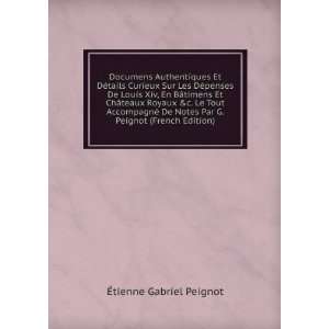   Par G. Peignot (French Edition) Ã?tienne Gabriel Peignot Books