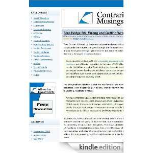  Contrarian Musings Kindle Store Contrarian Musings
