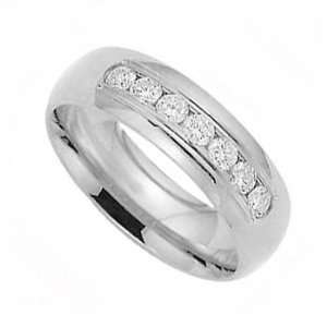  Mans 1.00Ct Diamond Channel Ring 14K Gold Band Jewelry