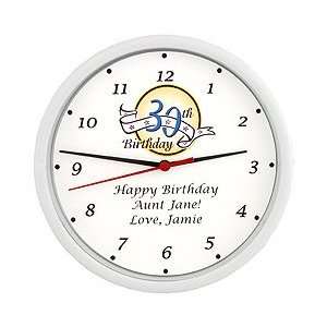 30th Birthday Ideas Personalized 30th Birthday Clock  