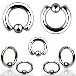    Surgical Steel Captive 6G, 11mm   Sold Individually Jewelry