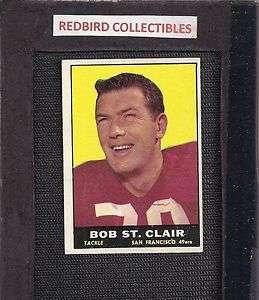 1961 Topps #63 Bob St.Clair 49ERS  EX/MT  