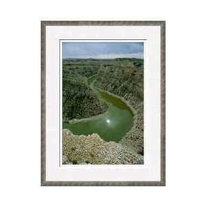  River And Canyons Wyoming Framed Giclee Print