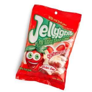 Jellygnite Strawberries & Cream, Gluten Free, 7 Ounce Bags (Pack of 