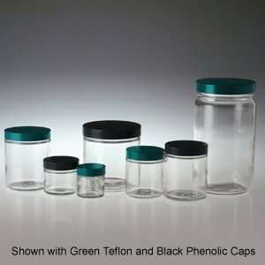 Straight Sided Glass Jar, 32oz (960mL) 89 400 White PP Unlined Caps 