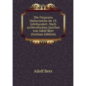   Quellen von Adolf Beer (German Edition) Adolf Beer  Books