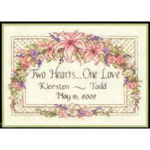  One Love Wedding Record kit (cross stitch) Arts, Crafts 