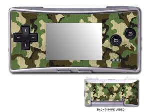 Gameboy Micro Skins Cover Faceplate Case Camouflage  