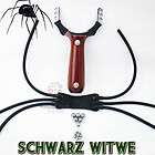 Schwarze Witwe Zwille Schleuder Steinschleuder Kraftvolle Slingshot 