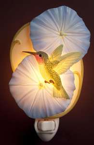 Hummingbird & Morning Glory   Ibis & Orchid Nightlight  