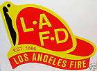 LAFD HELMET DECAL LOS ANGELES FIRE DEPARTMENT STICKER AMERICAN FLAG 