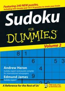   Su Doku for Dummies by Andrew Heron, Wiley, John 