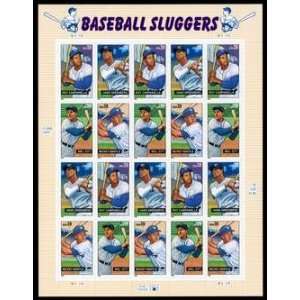 Very FINE July 15, 2006 20 x 39c Baseball Sluggers. U.S. Collectable 