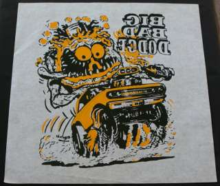   shirt iron on~Big Bad DODGE~1965~Muscle Car Monster by ROTH weirdo art