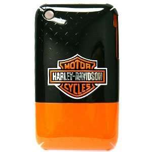  Apple iPhone 3G/3GS Harley Davidson Black Orange Logo Hard 