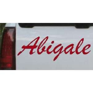  Red 46in X 15.3in    Abigale Car Window Wall Laptop Decal 