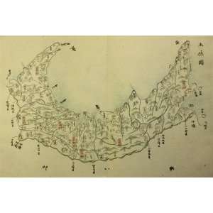  Yoshimoto Map of Tosa no Kuni (1834)