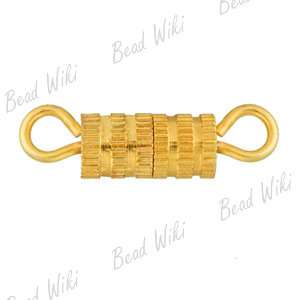 56 Gold Plated Screw In Barrel Clasps Clip 14.5mm CL023  
