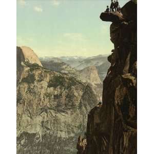   Poster   Glacier Point and South Dome Yosemite Valley Cal. 24 X 19