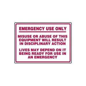 com EMERGENCY USE ONLY MISUSE OR ABUSE OF THIS EQUIPMENT WILL RESULT 