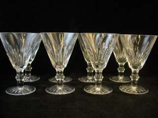 set of 8 cut glass stemware  