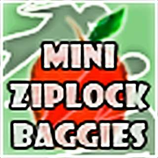   items in Mini Ziplock Baggies Designer Colored Sizes 