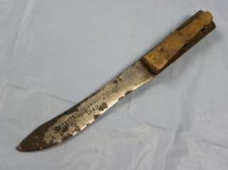 US Shapleighs Hammer Forged 1843 34 Old Hickory Knife  